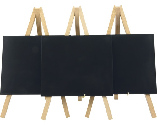 Mini Kreidetafelstaffelei buche 3er-Set Mini Kreidetafelstaffelei buche 3er-Set