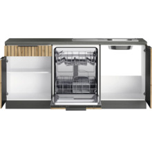 Spülenunterschrank mit Geschirrspüler und Stauraum