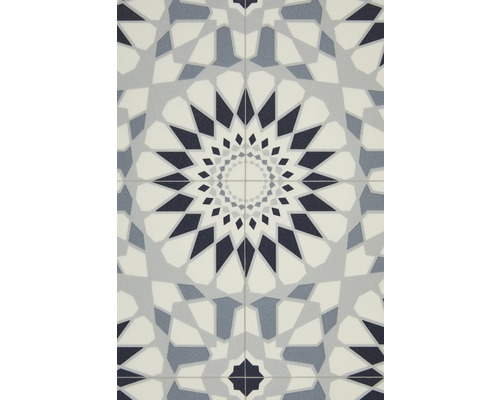 Dekorative Bodenfliese mit geometrischem Muster