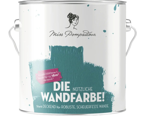 Miss Pompadour Wandfarbe im Farbeimer