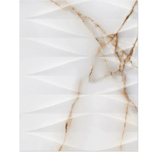 Dekorative Wandfliese mit Marmoroptik und dreidimensionalem Muster