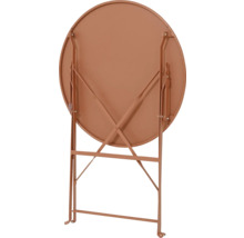 Zusammenklappbarer Gartentisch, Rückansicht