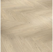 Helle Eichenparkettboden im Fischgrätenmuster