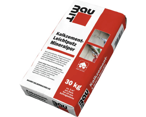 Sack Kalkzement Leichtputz Mineralpor 30 Kilogramm