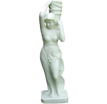 Dekorative Gartenfigur einer Frau mit Amphore