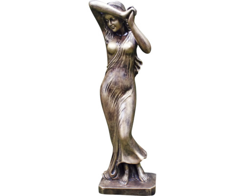 Dekofigur Lafiora VERGOGNA Keramik 41 x 50 x 155 cm bronze Frauenfigur als Gartendekoration
