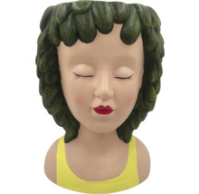 Blumentopf in Form eines Mädchenkopfes