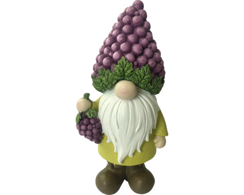Gartenzwerg mit Traubenmütze und Bart