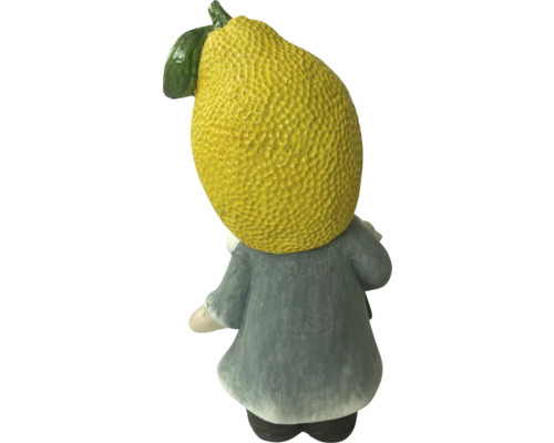 Dekofigur Gartenzwerg mit Zitronenkopf