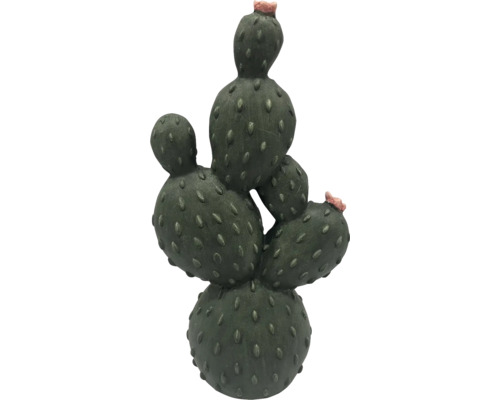 Dekorativer Kaktus mit Blüten als Gartendekoration