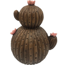 Dekorative Kaktusfigur mit Blumen