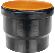 Akatherm PE-HD Steckmuffe mit Dichtung, Schnappring und Schutzkappe DN 110 mm