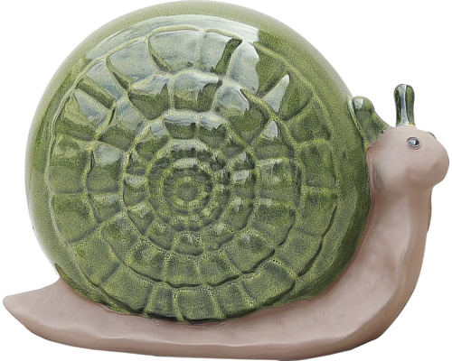 Dekorative Gartenskulptur in Form einer Schnecke