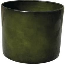 Runder Blumentopf aus Glas