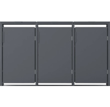 Mülltonnenbox mit drei Türen