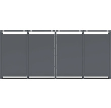 Sichtschutzzaun mit horizontalen Paneelen