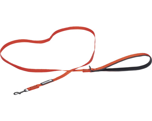Orangefarbene Hundeleine mit gepolstertem Griff