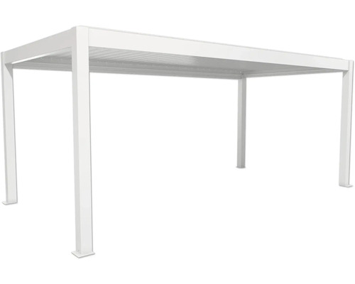 Weiße freistehende Pergola für den Außenbereich