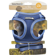 Blaues Katzengeschirr mit Leine der Größe Small bis Medium