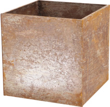 Quadratischer Pflanzkübel aus Metall