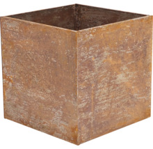 Quadratischer Pflanzkasten aus Metall
