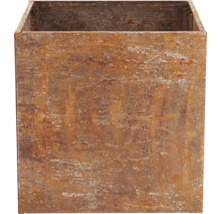 Quadratischer Pflanzkübel aus Metall für den Außenbereich