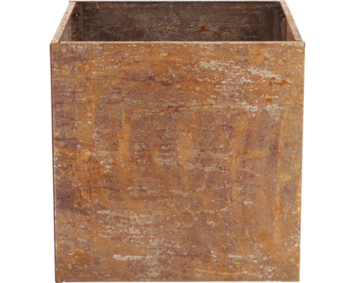 Quadratischer Pflanzkübel aus Metall für den Außenbereich