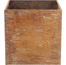 Quadratischer Pflanzkübel aus Metall für den Aussenbereich