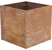 Quadratischer Pflanzkübel aus Metall