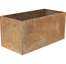 Rechteckiger Pflanzkasten aus Metall für den Aussenbereich