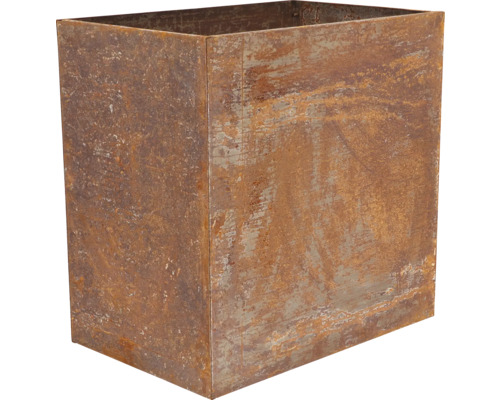 Rechteckiger Pflanzkübel aus Metall