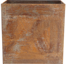 Vierckiger Pflanzkübel aus Metall