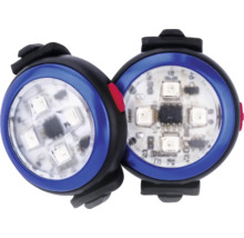 Zwei Fahrradleuchten zur Erhöhung der Sicherheit