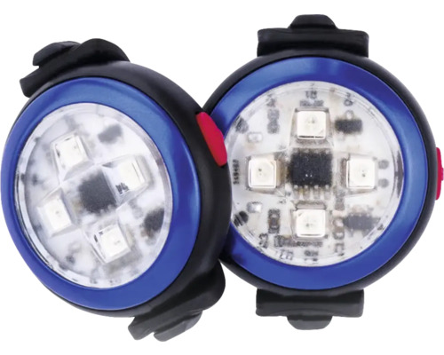 Zwei Fahrradleuchten zur Erhöhung der Sicherheit