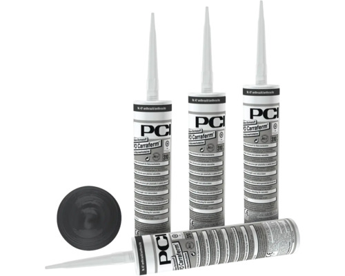 PCI Carraferm® Silikon Dichtstoff für Naturwerksteine anthrazit 310 ml Mehrere Kartuschen PCI Carraferm Silikon-Dichtstoff für Natursteine in Anthrazit