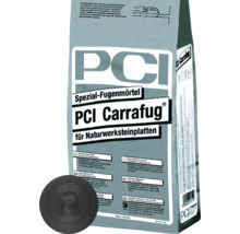 PCI Carrafug Spezial-Fugenmörtel für Naturwerksteinplatten Verpackung mit Fugenmörtelprobe