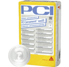 PCI Carrament weiß Mittelbett und Ansetzmörtel Sack für Naturstein und Feinsteinzeugbeläge