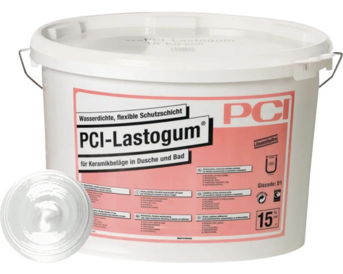 PCI Lastogum Dichtmasse im Eimer für keramische Beläge im Dusch- und Badebereich, 15 Kilogramm