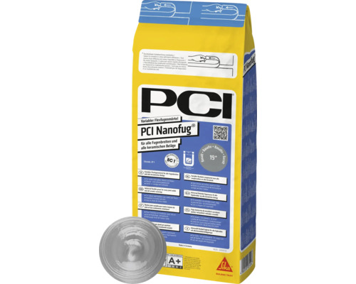 PCI Nanofug® Variabler Flexfugenmörtel für alle Fugenbreiten und alle keramischen Beläge manhattan 4 kg PCI Nanofug Flexfugenmörtel Sack für alle Fugenbreiten und keramischen Beläge