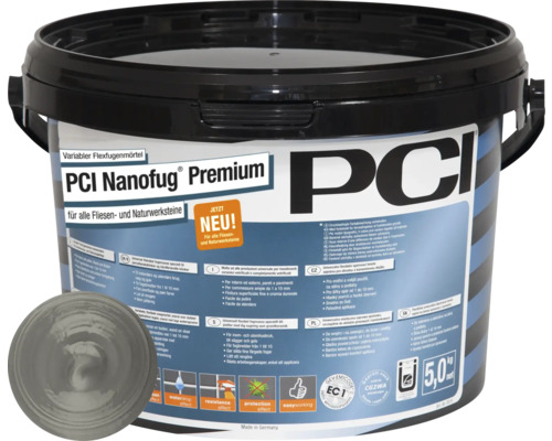 PCI Nanofug Premium flexibler Fugenmörtel für Fliesen- und Naturwerksteine im Eimer