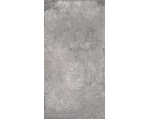 Duschrückwand BREUER Beton Rustik Seidenmatt 255 x 125 cm 9482557000198 Graue Feinsteinzeugfliese mit Betonoptik