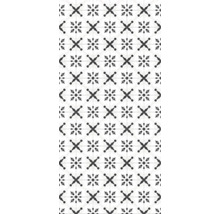 Fliesenmuster mit floralen und geometrischen Motiven