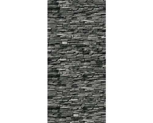 Duschrückwand BREUER Verblender dunkel 210 x 125 cm 9482514000213 Wandverkleidung mit Steinoptik