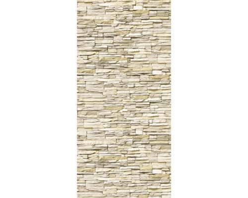Duschrückwand BREUER Verblender hell 210 x 125 cm 9482512000213 Wandverkleidung mit Steinoptik für Innen und Außen