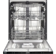 Innenansicht eines offenen Geschirrspülers mit zwei Körben