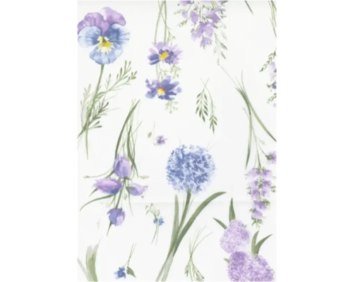 Blumenmuster Servietten mit Veilchen, Lauch und Glyzinien