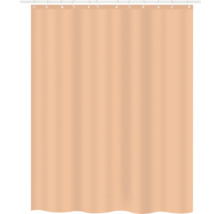 Duschvorhang aus Stoff mit Haken an einer Stange