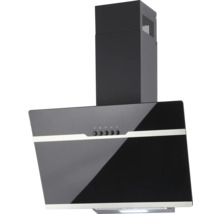 Schwarze Dunstabzugshaube mit Bedienknöpfen