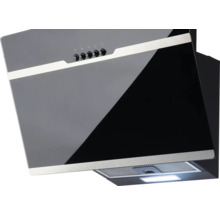 Dunstabzugshaube mit Bedienknöpfen und Beleuchtung