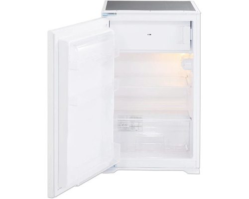 Offener, leerer Kühlschrank